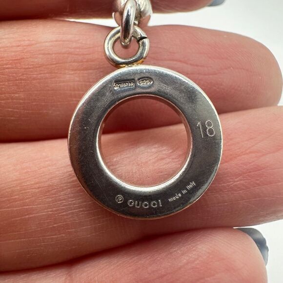 Authentic 7" Gucci Sterling Silver toggle bracelet w/ original dust bag and box! - Picture 8 of 16